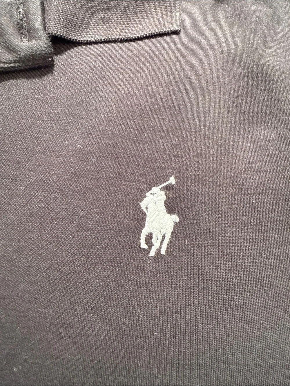 Polo Ralph Lauren Men's Classic Fit Short Sleeve Polo Shirt Black XXL White Pony